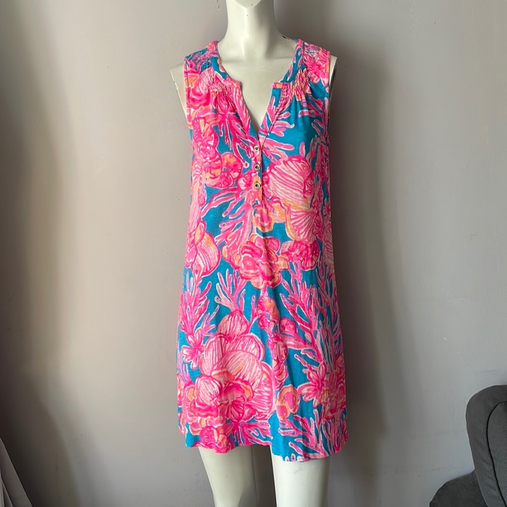 Lilly Pulitzer Essie Floral Barefoot Princes Dress